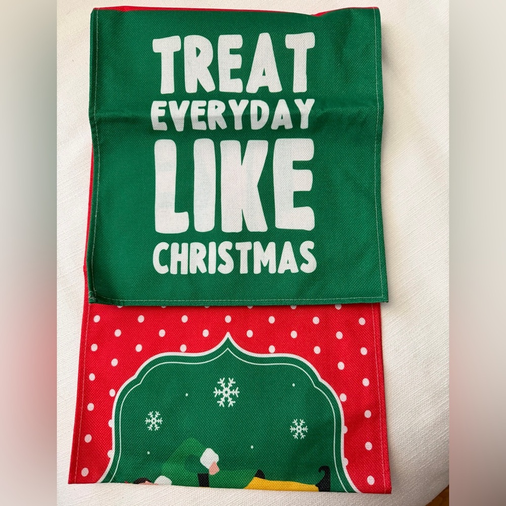 ELF The Movie Table Runner Christmas 71” “Treat Every Day Like Christmas” NWOT